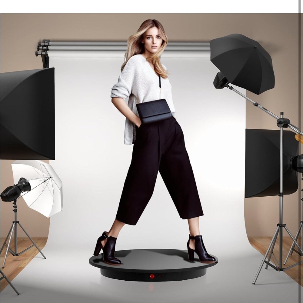 Black Rotating Display Turntable - Picture 7 of 8